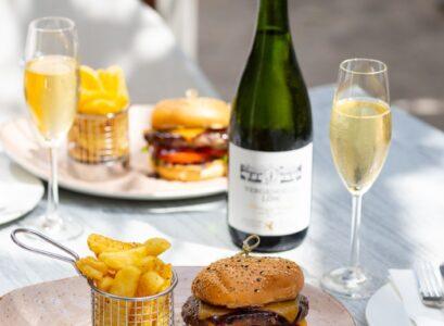 Burgers & Bubbles (Tuesdays only)